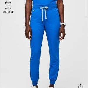 FIGS HIGH WAISTED ZAMORA SCRUB PANTS XL ROYAL BLUE